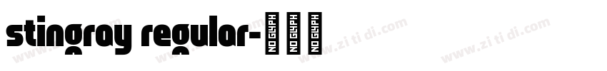 stingray regular字体转换